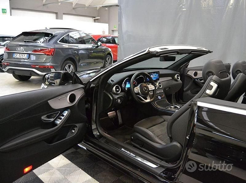 Usata Mercedes C200 Premium 184 CV (135 kW) 2020 Nero Cabrio