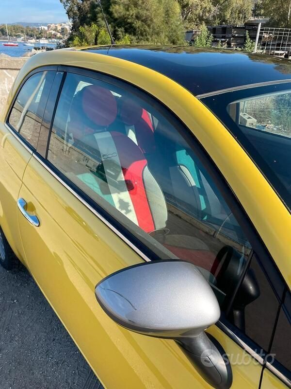 Usata Fiat 500 75 CV (55 kW) 2009 Giallo Utilitaria