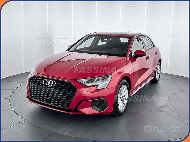 Usata Audi A3 150 CV (110 kW) 2022 Rosso Berlina
