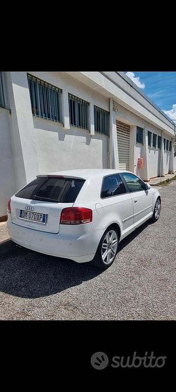 Usata Audi A3 S-Line 150 CV (110 kW) 2008 Bianco Utilitaria