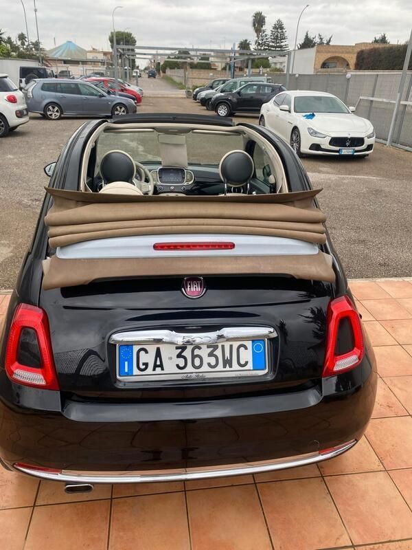 Usata Fiat 500 Dolcevita 69 CV (50 kW) 2017 Nero Cabrio