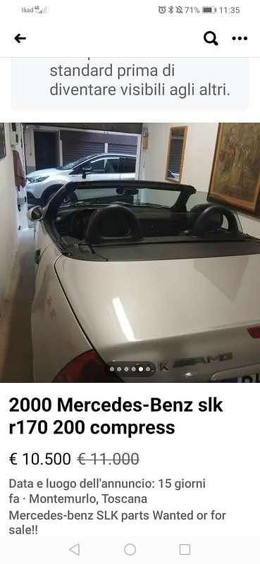 Usata Mercedes SLK200 192 CV (141 kW) 2000 Cabrio