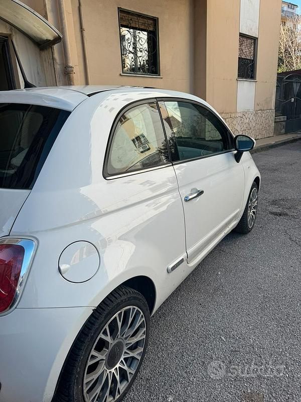 Usata Fiat 500 75 CV (55 kW) 2015 Bianco Berlina