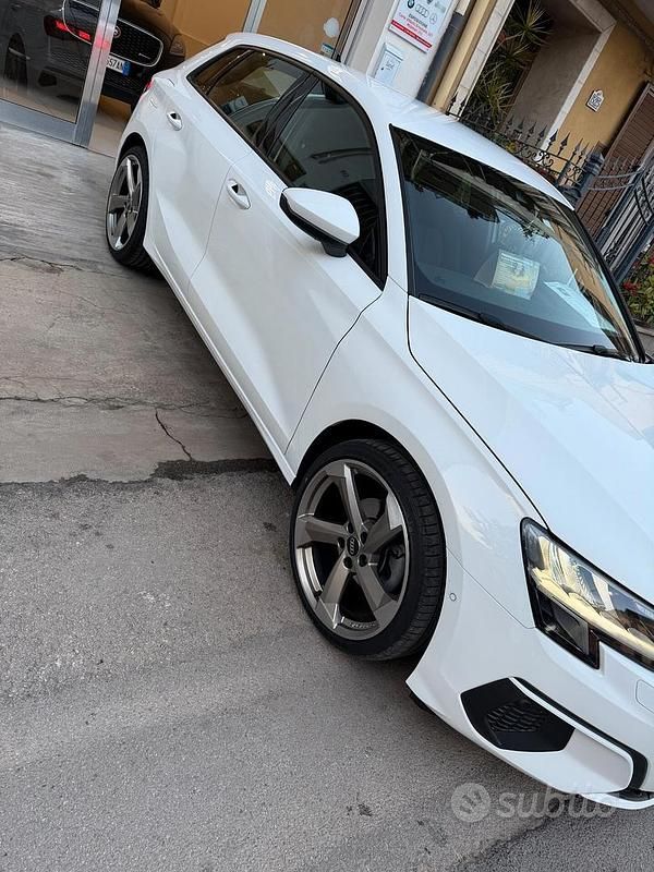 Usata Audi A3 Advanced 150 CV (110 kW) 2021 Bianco Berlina