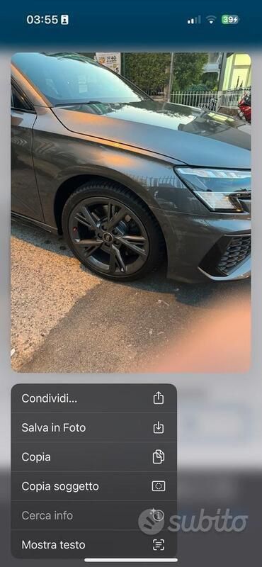 Usata Audi S3 310 CV (228 kW) 2023 Grigio Coupé