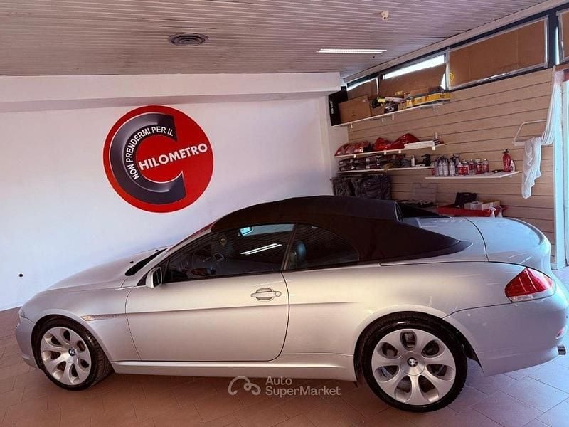 Begagnad BMW 645 Cabriolet Efficient Dynamics 333 HK (244 kW) 2004 Silver Cab