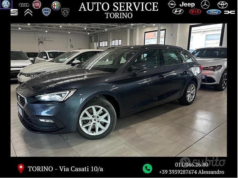 Usata Seat Leon Business 150 CV (110 kW) 2021 Grigio scuro Station wagon