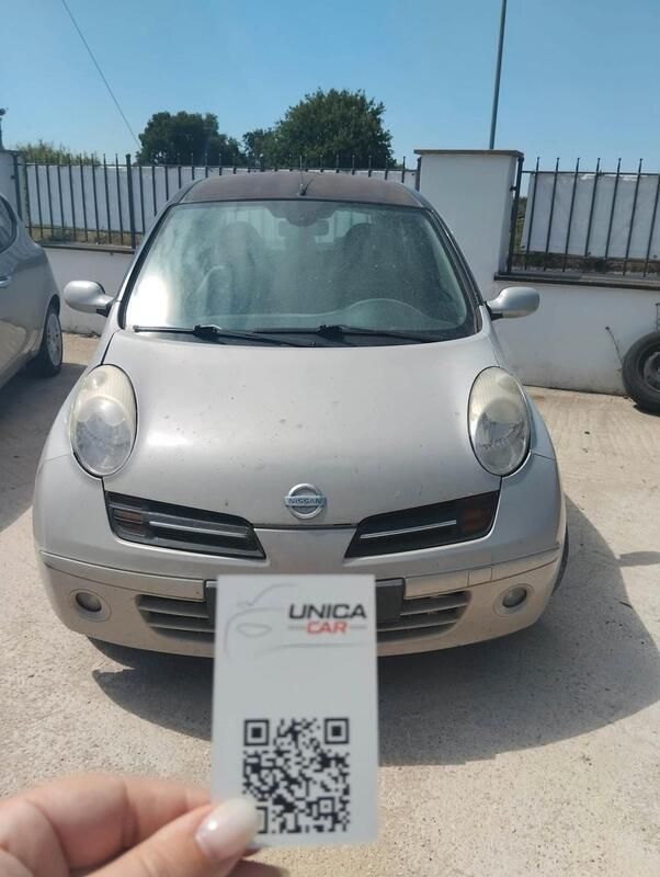 Usata Nissan Micra Acenta 81 CV (59 kW) 2005 Grigio Utilitaria