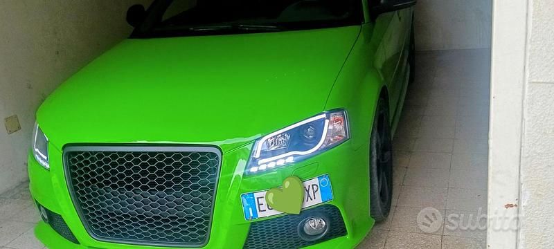 Usata Audi A3 Sportback Attraction 105 CV (77 kW) 2011 Verde Utilitaria