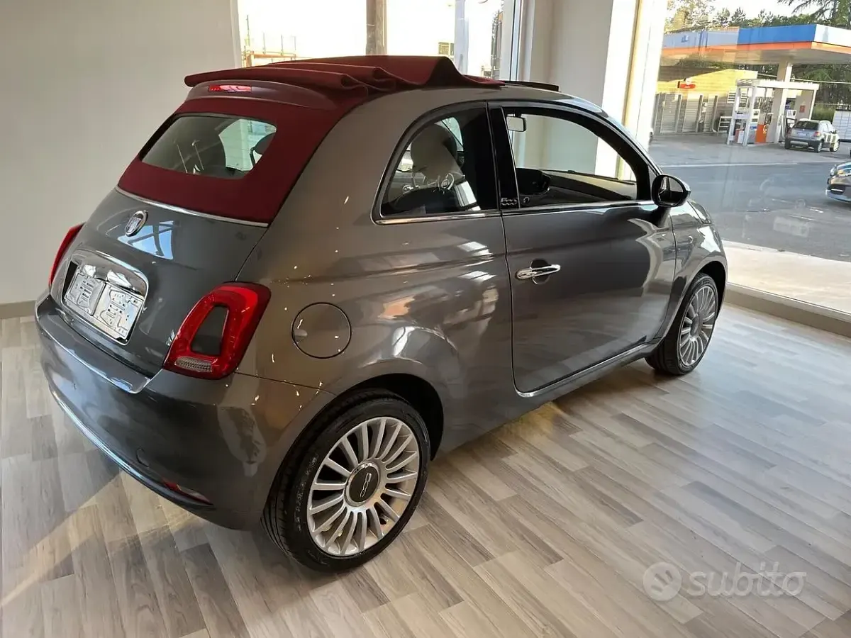 Usata Fiat 500C Lounge 69 CV (50 kW) 2020 Grigio Cabrio
