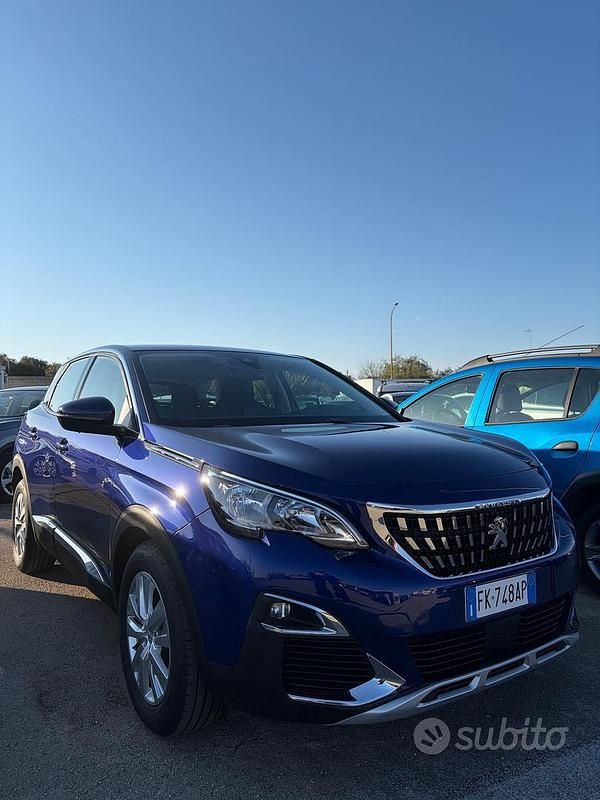Usata Peugeot 3008 GT-line 119 CV (87 kW) 2017 Blu SUV