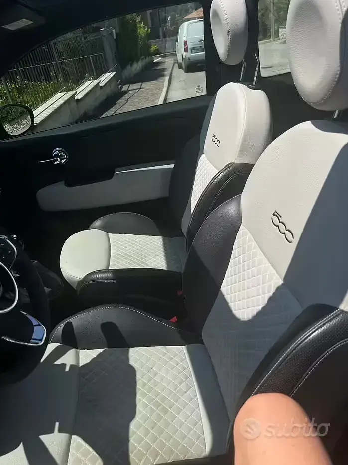 Usata Fiat 500 69 CV (50 kW) 2022 Nero Cabrio