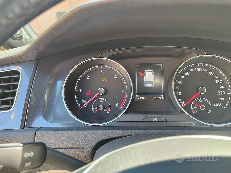 Usata VW Golf VII 105 CV (77 kW) 2017 Nero Station wagon