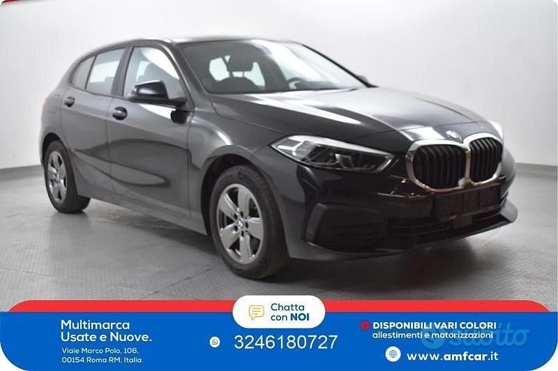 Usata BMW 118 Advantage 150 CV (110 kW) 2022 Nero Utilitaria