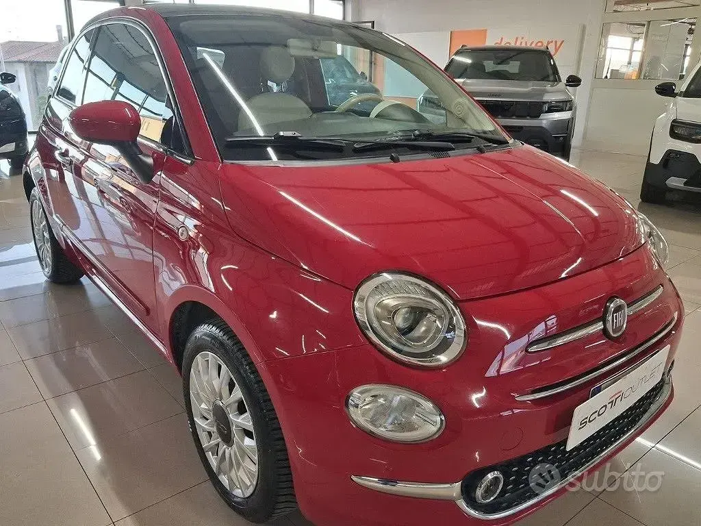 Usata Fiat 500 Lounge 69 CV (50 kW) 2018 Rosso Monovolume