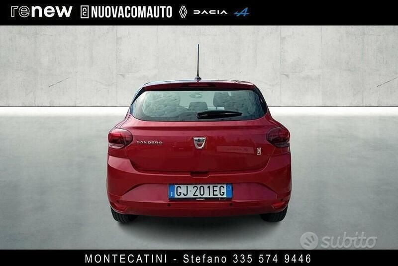 Usata Dacia Sandero Comfort 101 CV (74 kW) 2022 Rosso Utilitaria