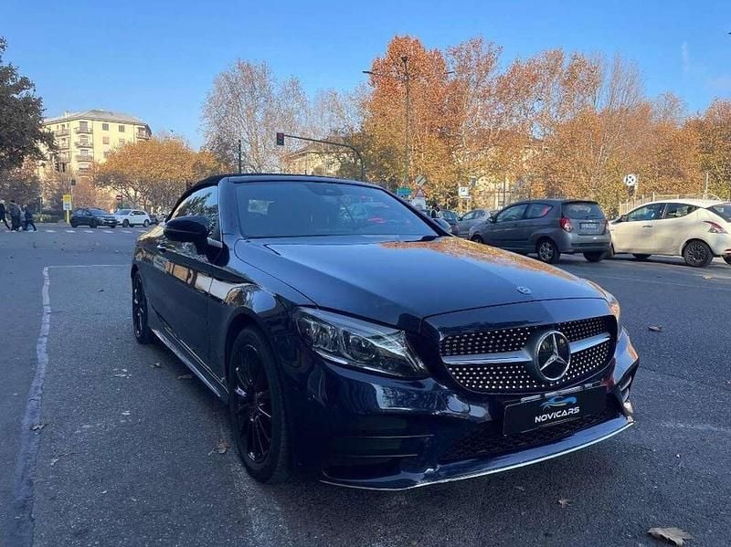 Usata Mercedes C300 Premium Plus 245 CV (180 kW) 2020 Blu/azzurro Cabrio