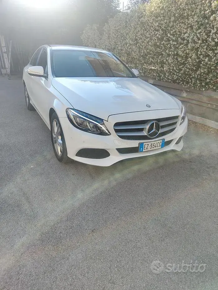 Usata Mercedes C200 184 CV (135 kW) 2015 Bianco Berlina