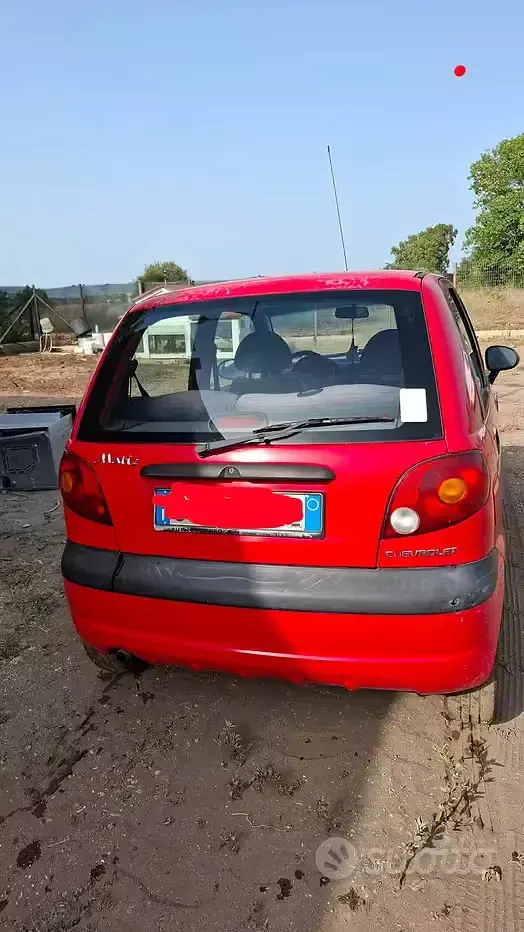 Usata Chevrolet Matiz 51 CV (37 kW) 2005 Rosso Utilitaria