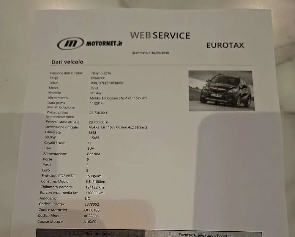 Usata Opel Mokka Cosmo 116 CV (85 kW) 2014 SUV