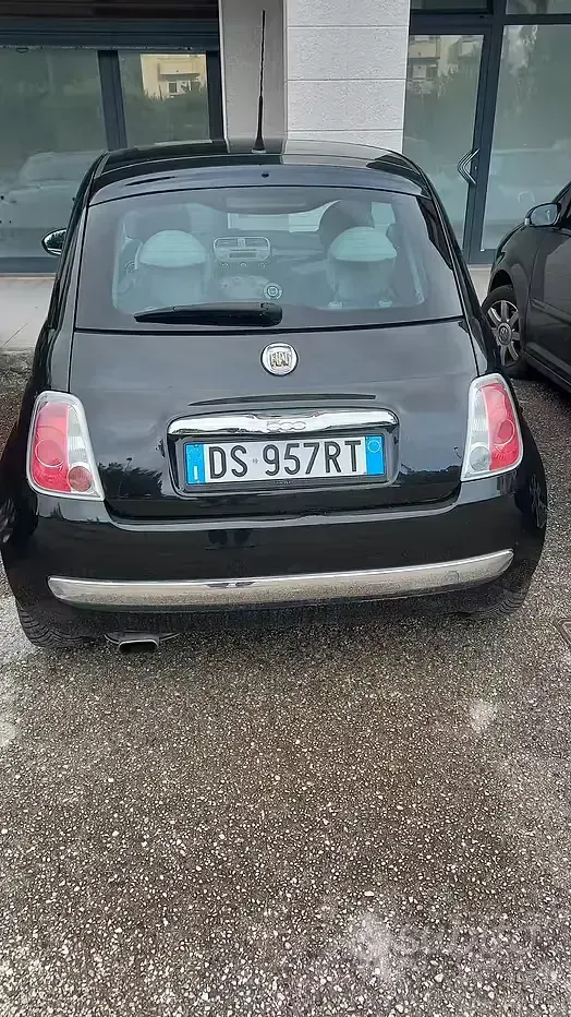 Usata Fiat 500 Pop 69 CV (50 kW) 2009 Nero Cabrio