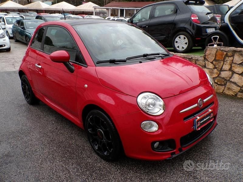 Usata Fiat 500S Sport 105 CV (77 kW) 2014 Rosso Cabrio