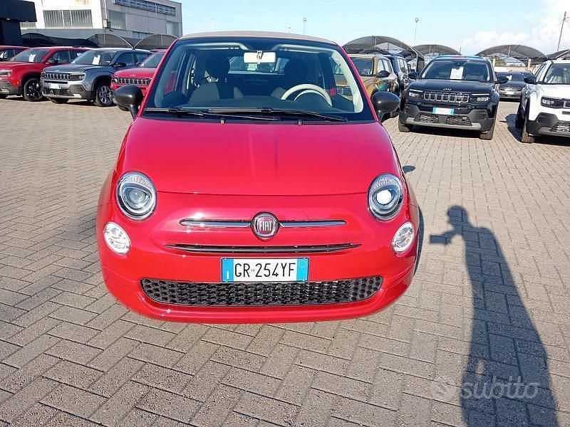 Usata Fiat 500C 70 CV (51 kW) 2024 Rosso Cabrio