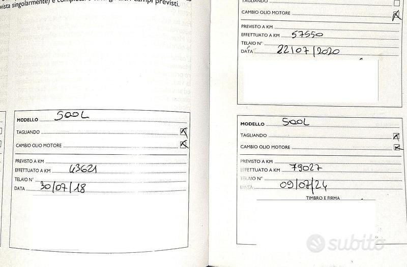 Usata Fiat 500L 85 CV (62 kW) 2015 Bianco Monovolume