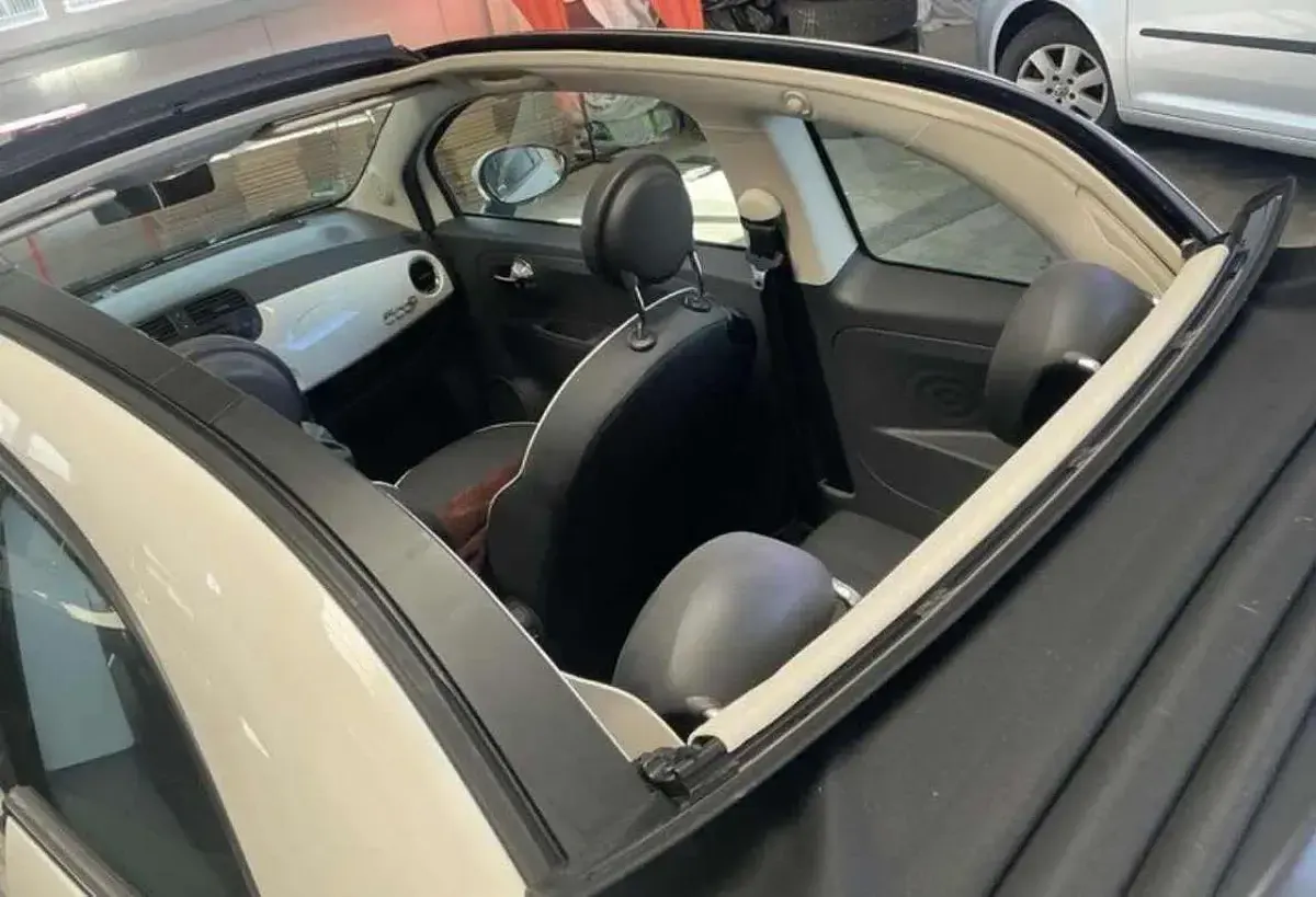 Usata Fiat 500C Lounge 69 CV (50 kW) 2014 Bianco Cabrio