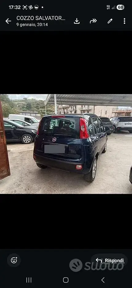 Usata Fiat Panda 85 CV (62 kW) 2014 Blu Utilitaria