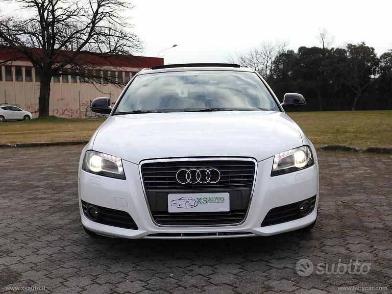 Usata Audi A3 Attraction 140 CV (102 kW) 2010 Bianco Utilitaria