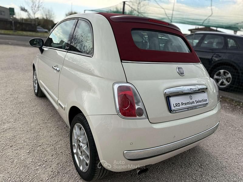 Usata Fiat 500C Lounge 95 CV (69 kW) 2011 Bianco Cabrio