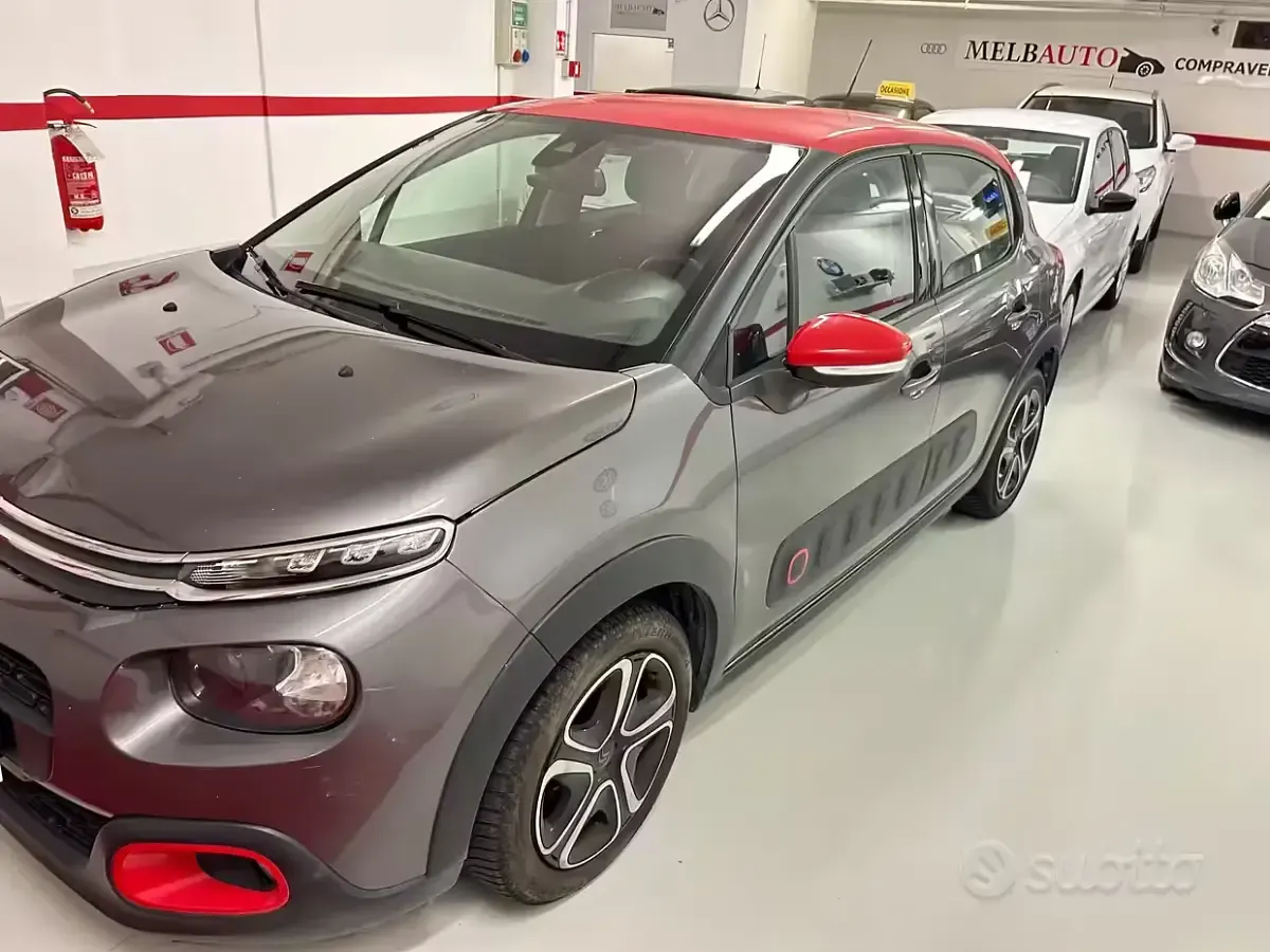 Usata Citroën C3 Shine 75 CV (55 kW) 2018 Grigio Utilitaria