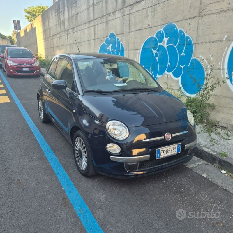 Usata Fiat 500 75 CV (55 kW) 2011 Blu Utilitaria