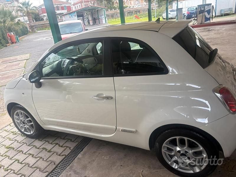 Usata Fiat 500 69 CV (50 kW) 2009 Bianco Cabrio
