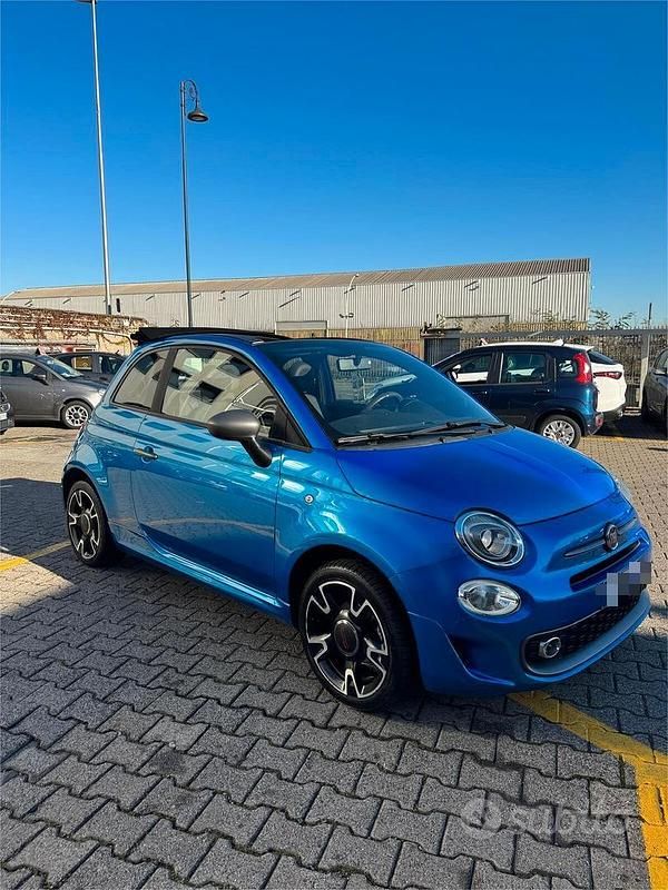 Usata Fiat 500 69 CV (50 kW) 2019 Blu Cabrio