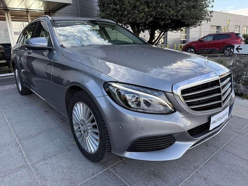Usata Mercedes C200 Exclusive 184 CV (135 kW) 2015 Argento palladio Station wagon