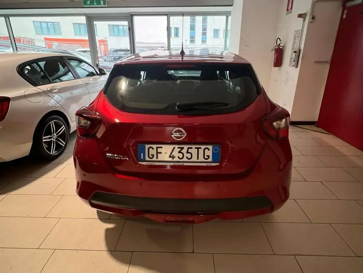 Usata Nissan Micra Acenta 92 CV (67 kW) 2021 Rosso Utilitaria