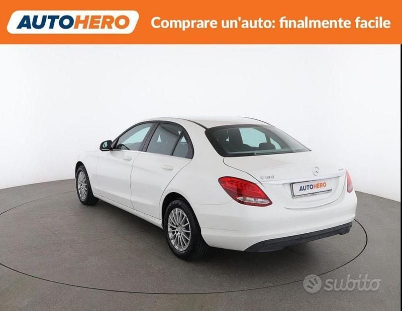Usata Mercedes C180 Executive 116 CV (85 kW) 2015 Bianco Berlina