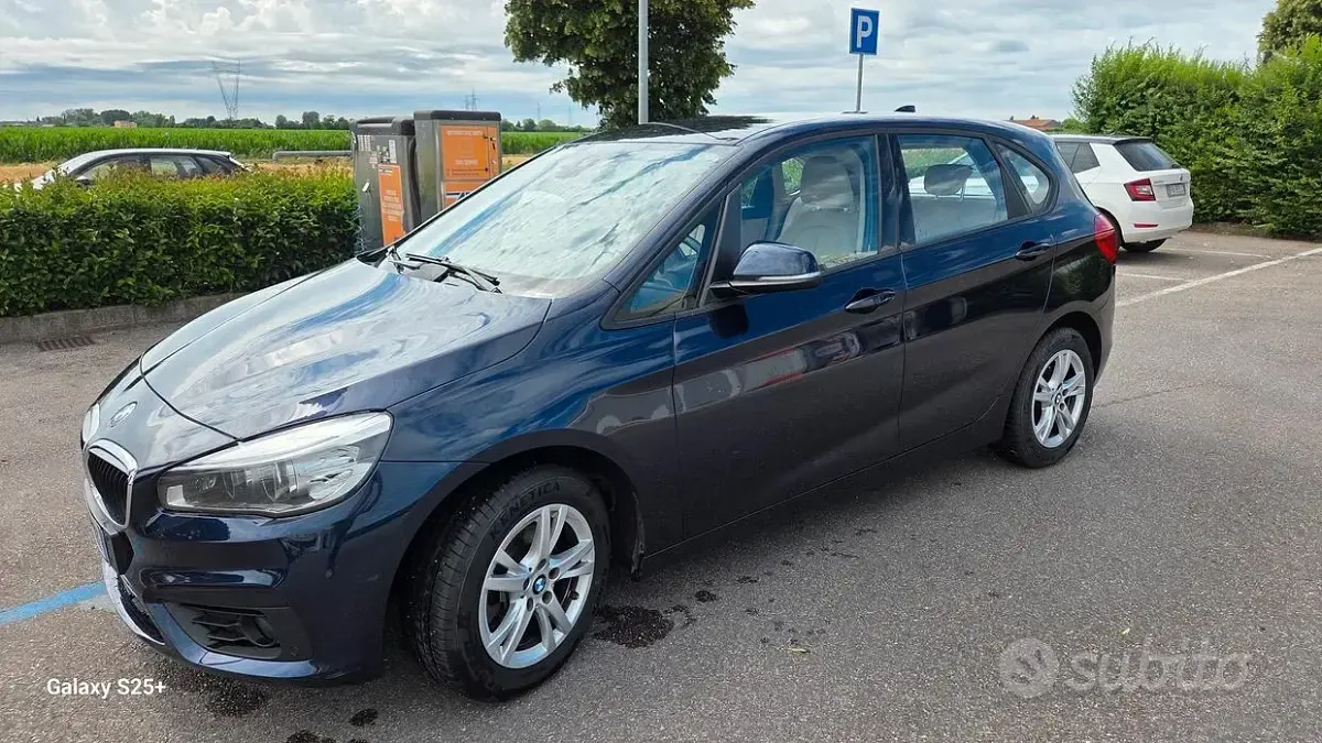 Usata BMW 216 Active Tourer 116 CV (85 kW) 2014 Blu Monovolume