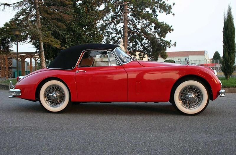 Usata Jaguar XK 193 CV (141 kW) 1958 Rosso Cabrio