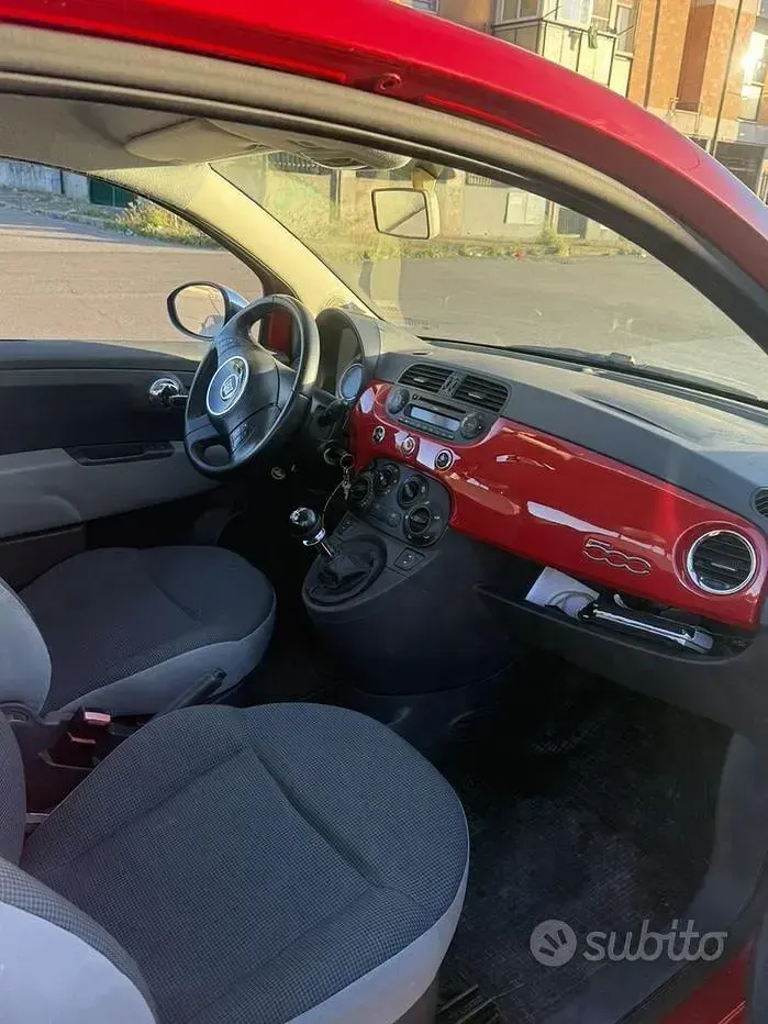 Usata Fiat 500 69 CV (50 kW) 2015 Rosso Berlina