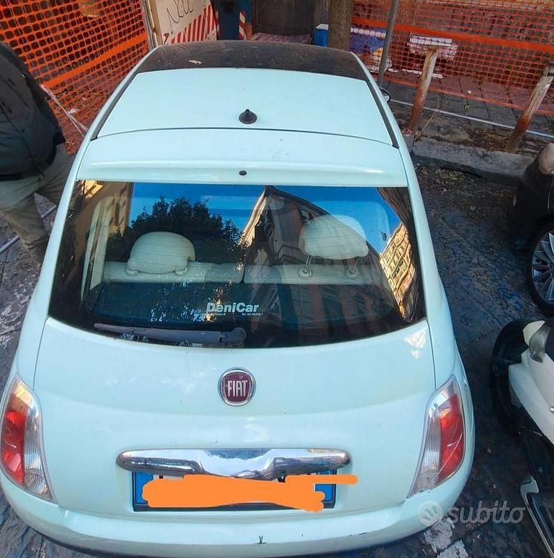 Usata Fiat 500 Lounge 105 CV (77 kW) 2014 Verde