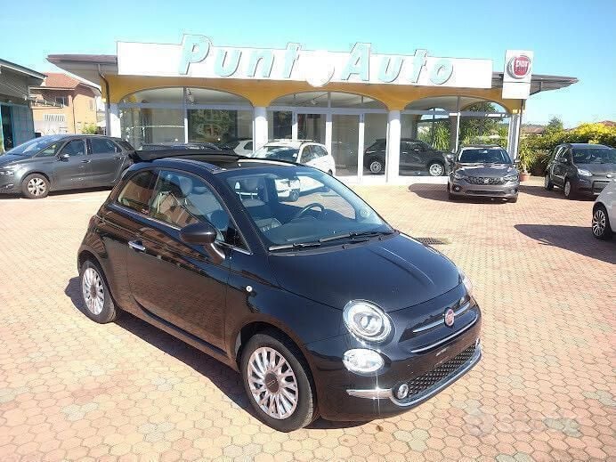 Nero Usata 2019 Fiat 500C Lounge Cabrio | 13.900 € (Buon prezzo) - Immagine 1/4