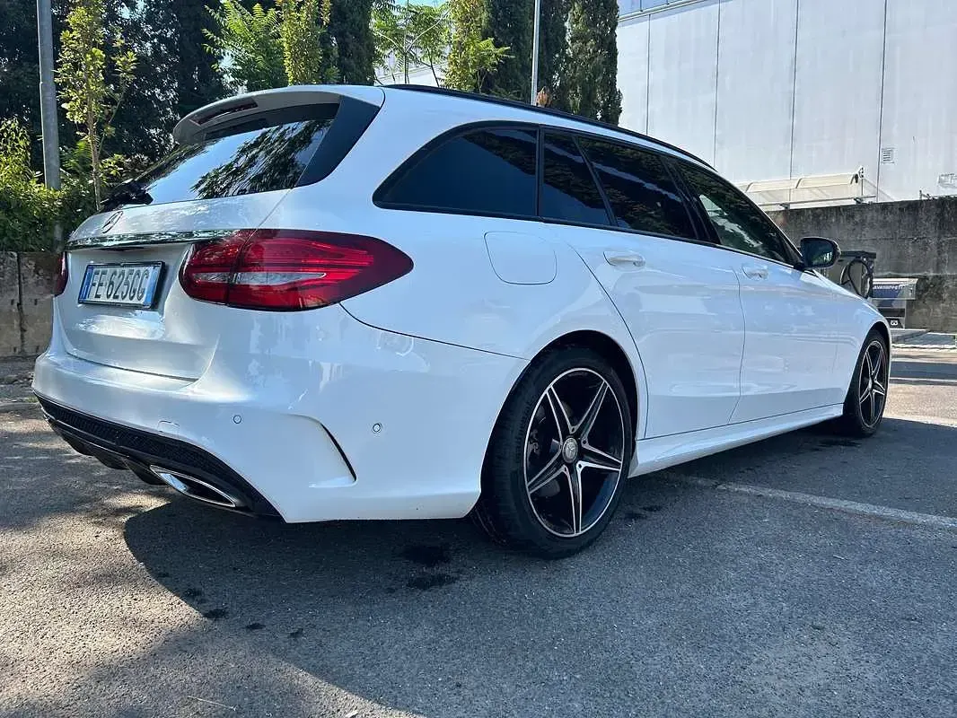 Usata Mercedes C220 170 CV (125 kW) 2016 Bianco Station wagon