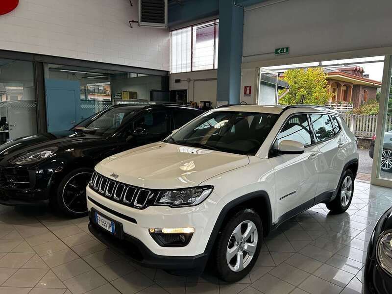 Bianco Usata 2018 Jeep Compass Longitude SUV | 17.500 € (Buon prezzo) - Immagine 1/4