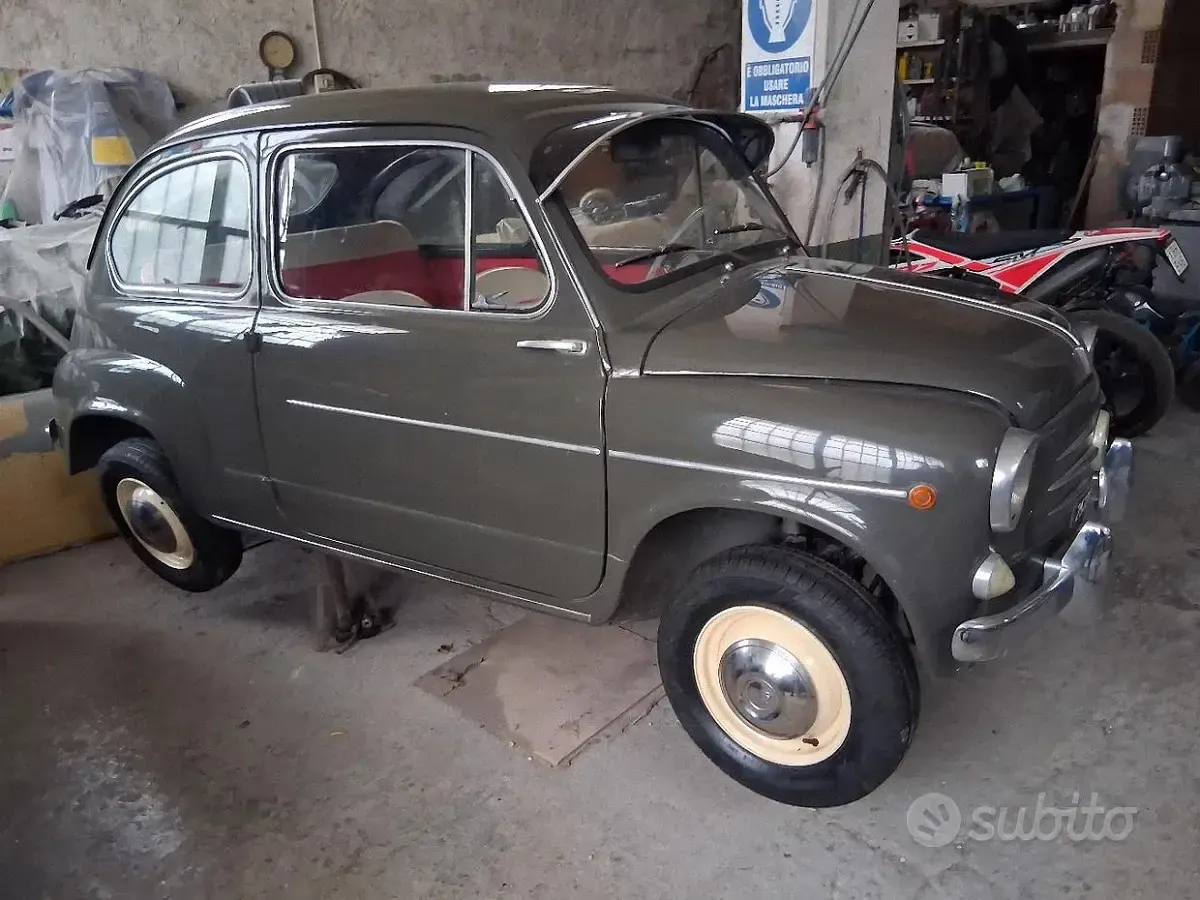 Usata Fiat 600 1960 Grigio Utilitaria