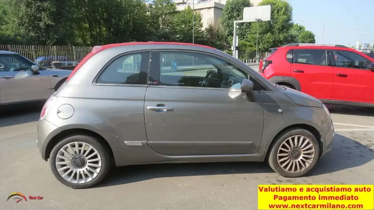 Usata Fiat 500C Lounge 69 CV (50 kW) 2014 Grigio Cabrio