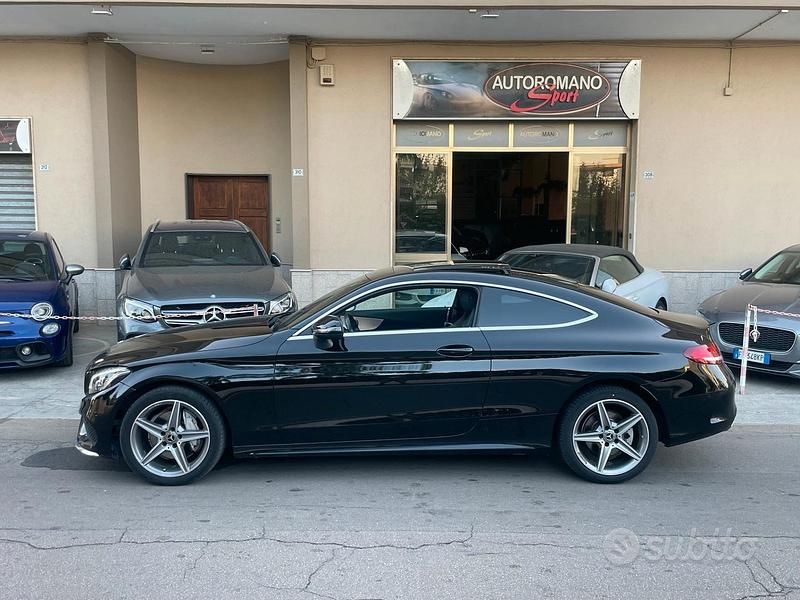 Usata Mercedes C220 Premium 170 CV (125 kW) 2018 Nero Coupé