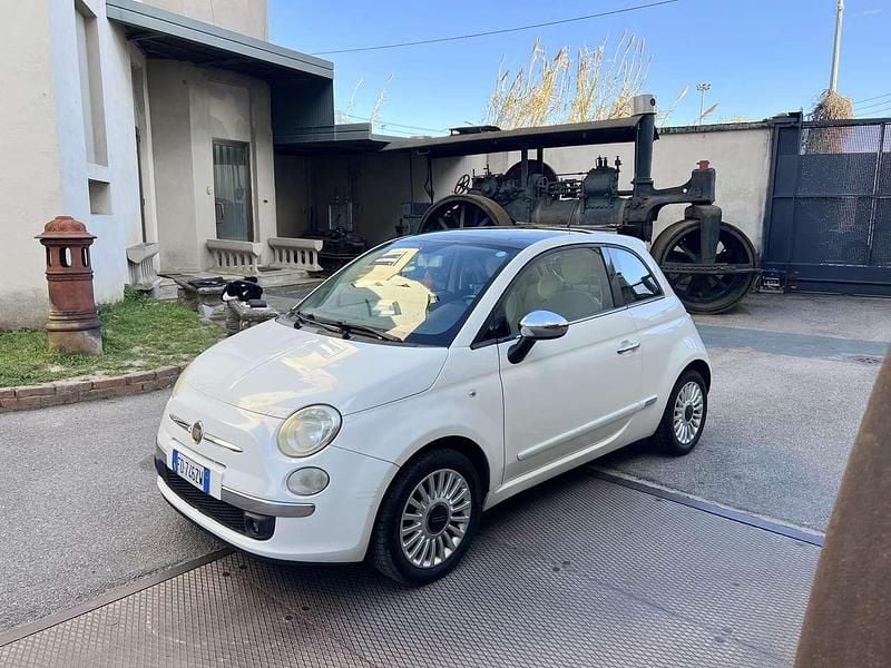 Usata Fiat 500 69 CV (50 kW) 2009 Bianco Cabrio